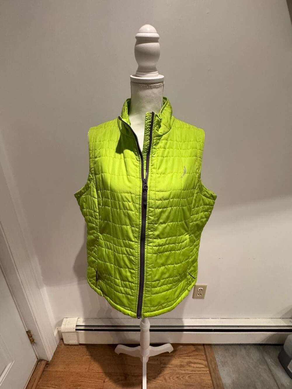 Exertek Women's Green Quilted Puffer Vest Size M